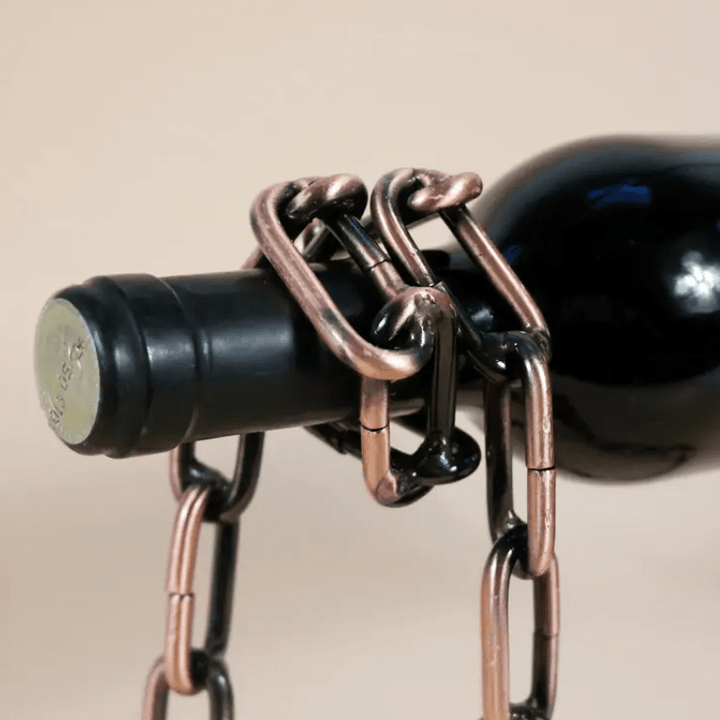 Pllakashop™ Magic Iron Chain Wine Bottle Holder - Pllaka Shop#