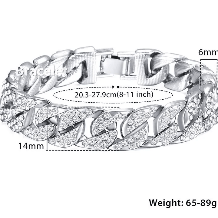 Pllakashop™ Miami Gold Curb Cuban Bracelet - Pllaka Shop#