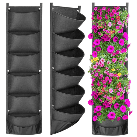 Pllakashop™ Vertical Hanging Garden Flower Pots - Pllaka Shop#