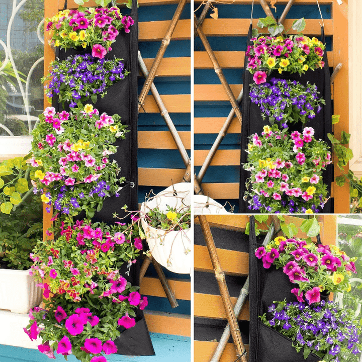 Pllakashop™ Vertical Hanging Garden Flower Pots - Pllaka Shop#